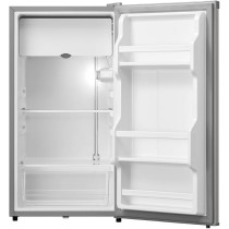 Evvoli Mini Fridge, 90 Liters, Mechanical Control, Recessed Handle, Adjustable Legs, Defrost Type, Silver, EVRFM-90LS