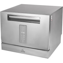 Evvoli Table Top Dishwasher, 6 Place Settings, Residual Heating Dry, Child Lock, Touch Control, EVDW-6MS