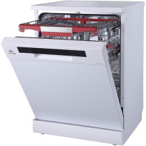 Evvoli Freestanding Dishwasher, 15 Place Settings, Residual Heating Dry With Child Lock, White, EVDW-153HW