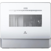Evvoli Table Top Dishwasher, 5 Place Settings, Residual Heating Dry, Auto Door Open, Child Lock, Touch Control, EVDW-5W