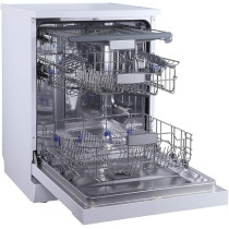 Evvoli Free Standing Dishwasher 7 Programs 14 Place Setting, 3 Rack Levels, High Energy Efficiency, Quiet, White Colour, EVDW-143MW
