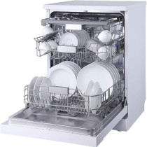 Evvoli Free Standing Dishwasher 7 Programs 14 Place Setting, 3 Rack Levels, High Energy Efficiency, Quiet, White Colour, EVDW-143MW