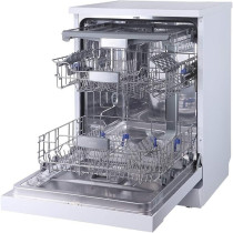 Evvoli Free Standing Dishwasher 7 Programs 14 Place Setting, 3 Rack Levels, High Energy Efficiency, Quiet, White Colour, EVDW-143MW