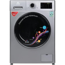 Evvoli 9Kg Front Load Fully Automatic Inverter Washing Machine, 1400 Rpm, 58 L, Silver, EVWM-FDDM-914S