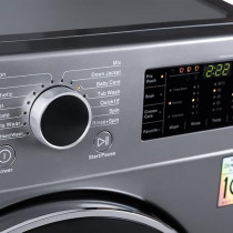 Evvoli 9Kg Front Load Fully Automatic Inverter Washing Machine, 1400 Rpm, 58 L, Silver, EVWM-FDDM-914S