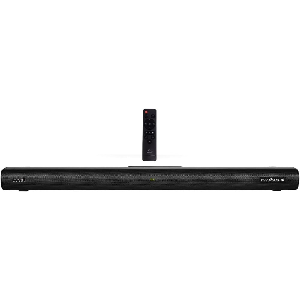 Evvoli 2.0Ch Single Soundbar With Bluetooth And LED Display, 120W, Black, EVAUD-SB120B