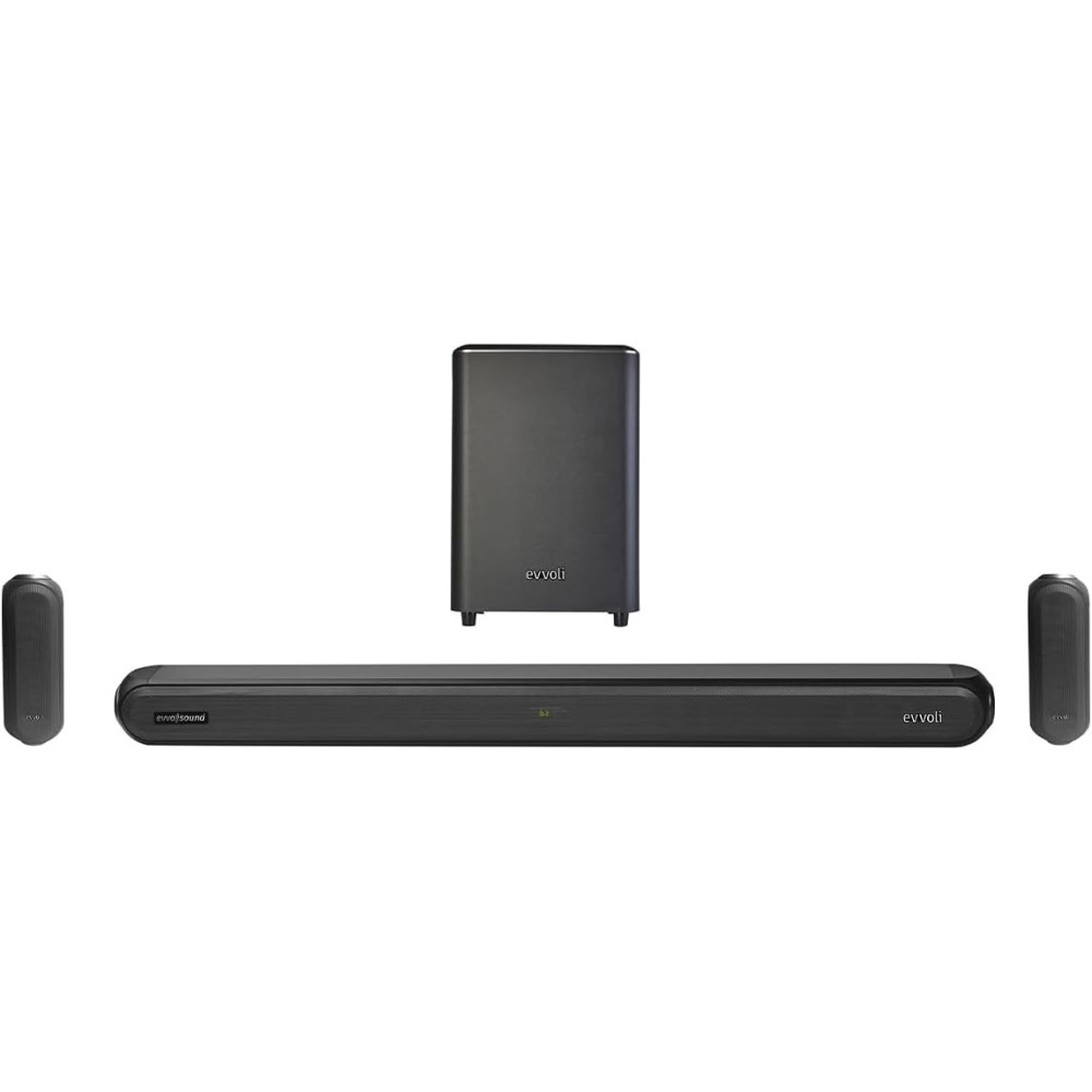 Evvoli 5.1Ch Home Theatre With Dolby Digital Technology, Bluetooth, LED Display, 460W, Black, EVAUD-HT461B