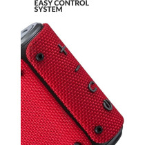 Evvoli 5 Watts Water-Resistant Indoor And Outdoor Bluetooth Speaker With A Built-In Microphone, Red, EVAUD-MB5A