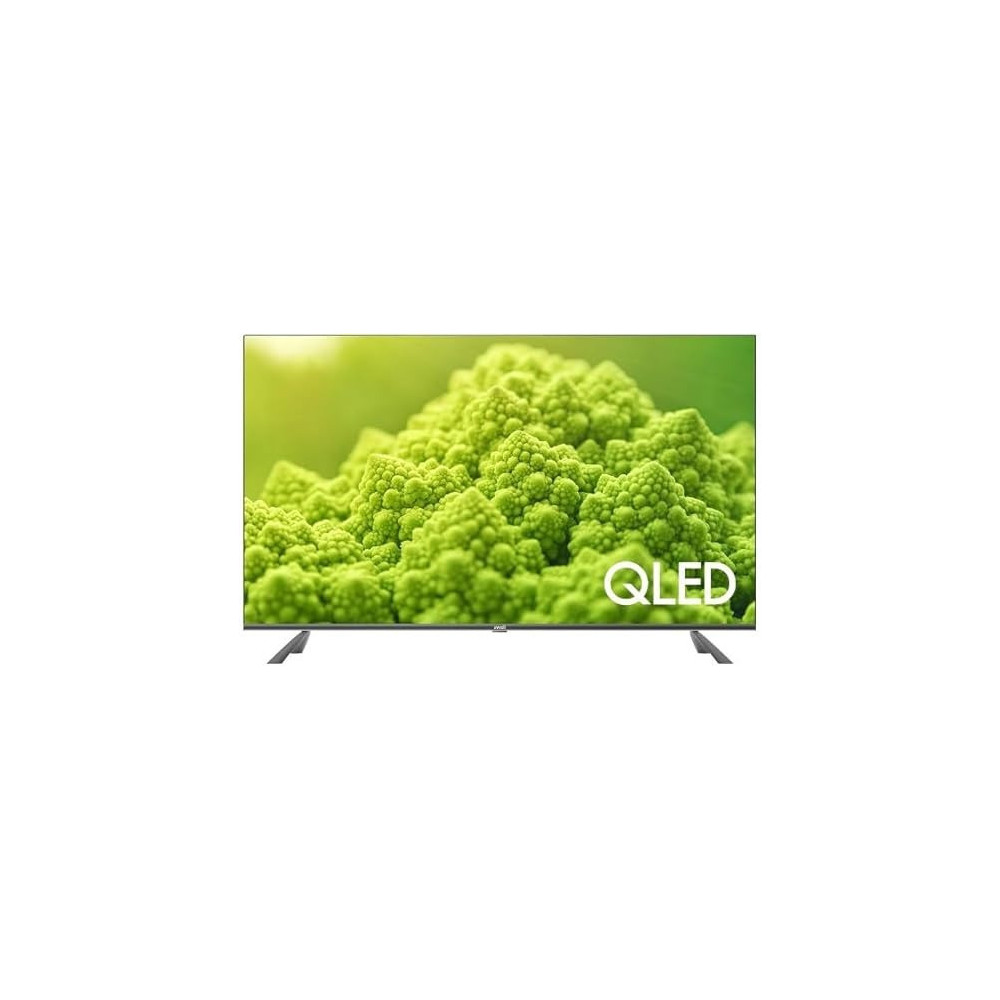 Evvoli 50 Inch 4K QLED Android Smart TV Frameless, Black, 50EV250QA