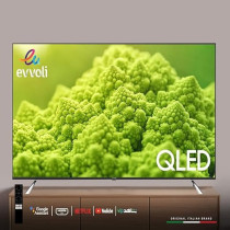 Evvoli 50 Inch 4K QLED Android Smart TV Frameless, Black, 50EV250QA