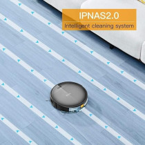 Proscenic 800T Robotic Vacuum Cleaner, Supports Alexa Voice Control And Phone App Control, Eletric Water Tank Can Control The Water Seeping Speed, Ultra Silent Wet Mopping, 350Ml Capacity, Black, 1 Year Warranty