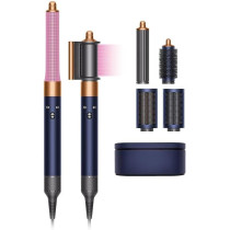 Dyson Airwrap Complete Long Curling Iron With 6 Accessories Prussian Blue/Rich Copper, HS05, Blue/Rose, 1 Year Warranty