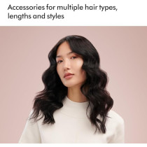 Dyson Airwrap Complete Long Curling Iron With 6 Accessories Prussian Blue/Rich Copper, HS05, Blue/Rose, 1 Year Warranty