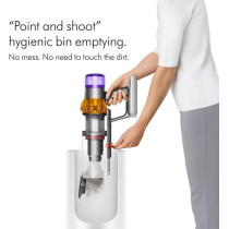 Dyson V15 Detect Absolute Cordless Vacuum Cleaner, Silver, V15DETECT International Version, 1 Year Warranty