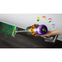 Dyson V15 Detect Absolute Cordless Vacuum Cleaner, Silver, V15DETECT International Version, 1 Year Warranty