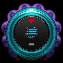 Dyson Gen5 Detect Absolute Cordless Vacuum Cleaner, Most Powerful HEPA Cordless Vacuum Power Button Operated for Continuous Cleaning, 447038-01, Purple, 1 Year Warranty