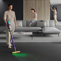 Dyson Gen5 Detect Absolute Cordless Vacuum Cleaner, Most Powerful HEPA Cordless Vacuum Power Button Operated for Continuous Cleaning, 447038-01, Purple, 1 Year Warranty