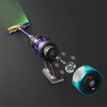 Dyson Gen5 Detect Absolute Cordless Vacuum Cleaner, Most Powerful HEPA Cordless Vacuum Power Button Operated for Continuous Cleaning, 447038-01, Purple, 1 Year Warranty