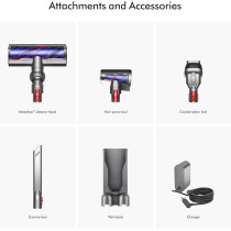 Dyson V8 Cordless Vacuum Cleaner, Silver, 1 Year Warranty
