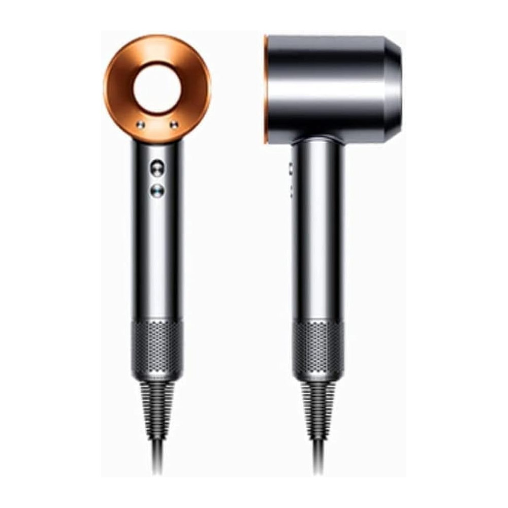 Dyson Supersonic Hair Dryer (Nickel/Copper) Five styling Attachments Including The New Flyaway Attachment, Sliver, 1 Year Warranty