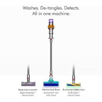 Dyson V15s Detect Submarin Vacuum Cleaner, Bagless, Silver, 1 Year Warranty