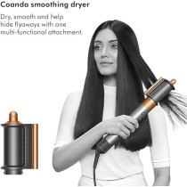 Dyson New Dyson Airwrap Hair Styler HS05-2022 Long (Prussian Blue/Copper) (Multi-functional Attachments Are The Perfect Alternatives to a Curling Iron, Curling Wand And Blow Dryer Brush), Blue, 1 Year Warranty