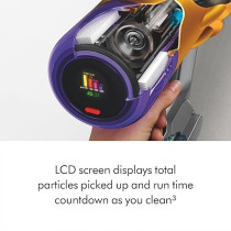 Dyson V12 Detect Slim Cordless Vacuum Cleaner, Yellow/Iron, Silver, 1 Year Warranty