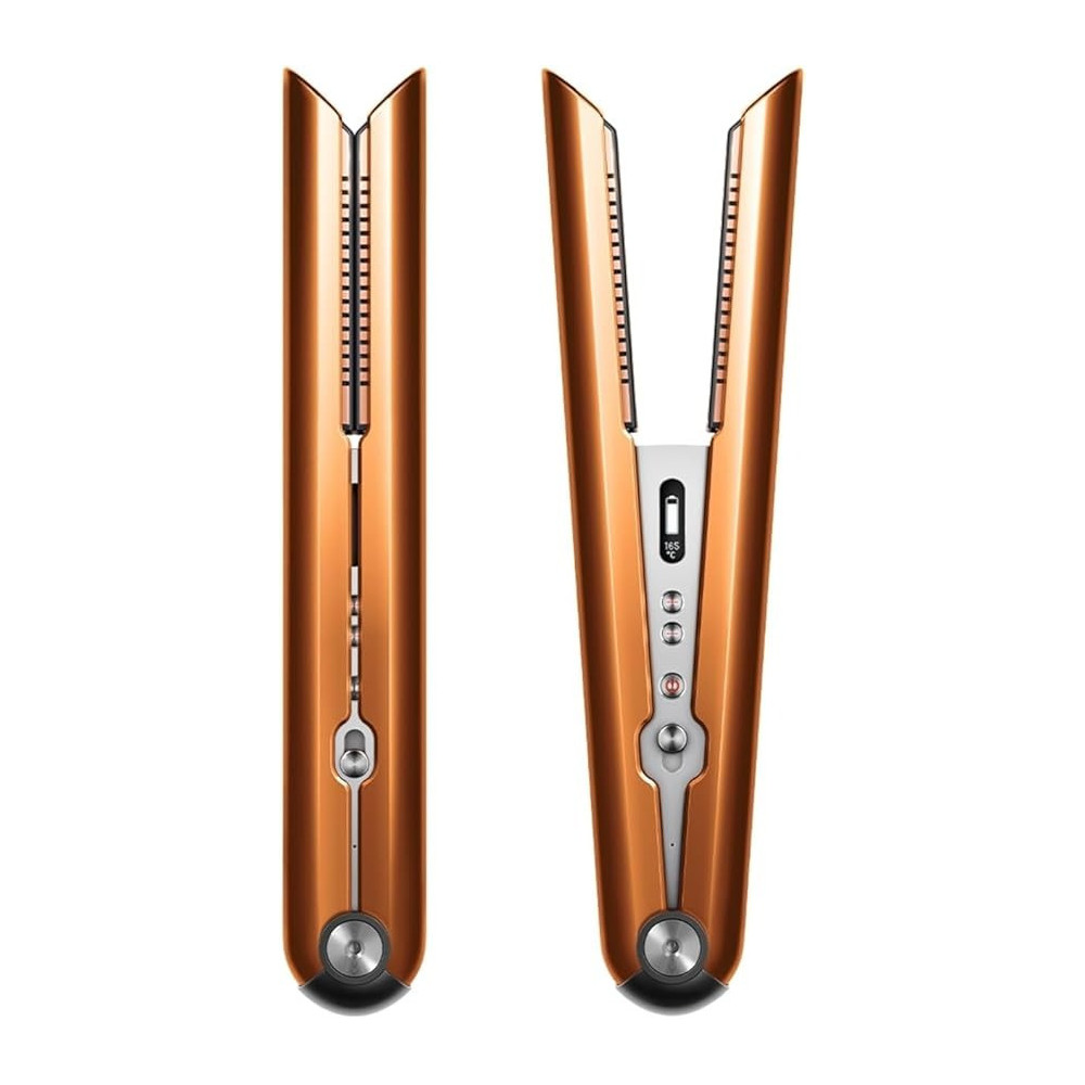 Dyson Corrale Straightener in Bright Copper/Bright Nickel, Golden, 1 Year Warranty