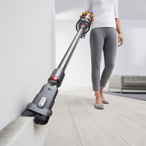Dyson V15 Detect Absolute Cordless Vacuum Cleaner, Silver, 447033-01, 1 Year Warranty