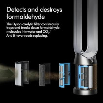 Dyson Purifier Cool Formaldehyde TP09 Air Purifier and Fan, White/Gold Large, 1 Year Warranty
