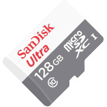 Sandisk 128GB Ultra Upto 100MB/s UHS-I Class 10 Micro SDXC Card, SDSQUNS-128G-GN6MN