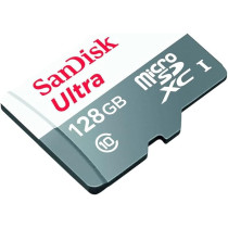 Sandisk 128GB Ultra Upto 100MB/s UHS-I Class 10 Micro SDXC Card, SDSQUNS-128G-GN6MN