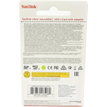 Sandisk Ultra UHS-I Class 10 Micro SDXC Card, 64 GB, SDSQUNS-064G-GN3MN