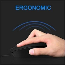 HP M10 Wired, USB Optical Mouse, Black