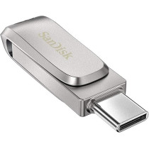Sandisk 128GB Ultra Dual Drive Luxe USB Type-C, SDDDC4-128G-G46, Silver
