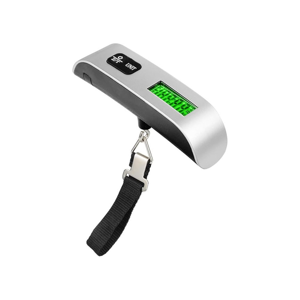 Ultechnovo Digital Hanging Luggage Scale Portable Handheld Bag Scale, Silver