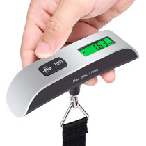 Ultechnovo Digital Hanging Luggage Scale Portable Handheld Bag Scale, Silver