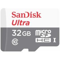 Sandisk Ultra Android Micro SDHC 32 GB 80 Mb/s Class 10 Featuring Class 10 For Full HD4, SDSQUNS-032G-GN3MN