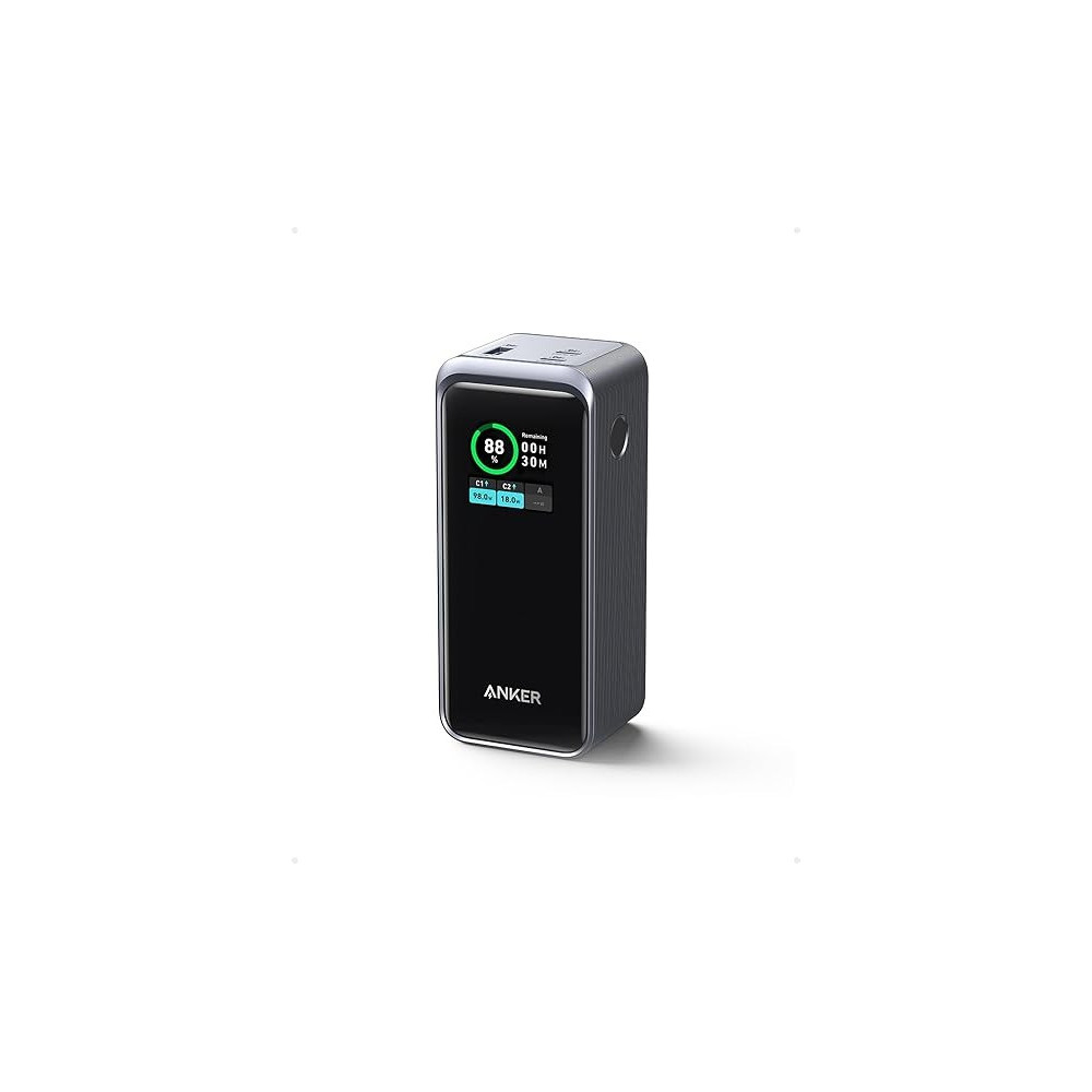 Anker Prime 20,000mAh Portable Charger with 200W Smart Digital Display Power Bank, Black