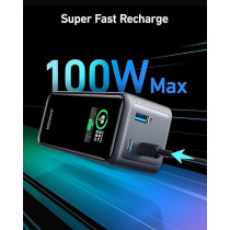 Anker Prime 20,000mAh Portable Charger with 200W Smart Digital Display Power Bank, Black