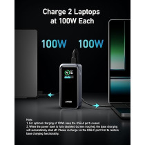 Anker Prime 20,000mAh Portable Charger with 200W Smart Digital Display Power Bank, Black