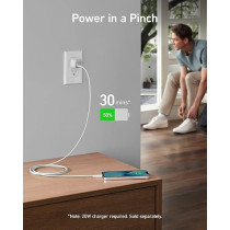 Anker USB-C To Lightning Port Fast Charging, White