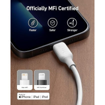 Anker USB-C To Lightning Port Fast Charging, White