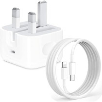 Tortoise Look MFi Certified 20W USB C Fast Charger Plug Cable For All iPhone Device, White