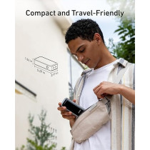 Anker Prime 12,000 mAh 2-Port Portable Charger With 130W Output Power Bank, Black