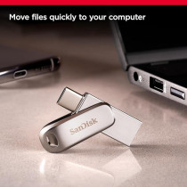 Sandisk 128Gb Ultra Dual Drive Luxe Usb Type-C, Up To 400Mb/S - SDDDC4-128G-GAM46