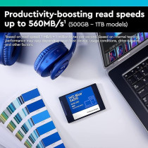 Western Digital Wd Blue 500Gb SSD 2.5 Inches/7Mm Sata, Wdbnce5000PNC-WRSN