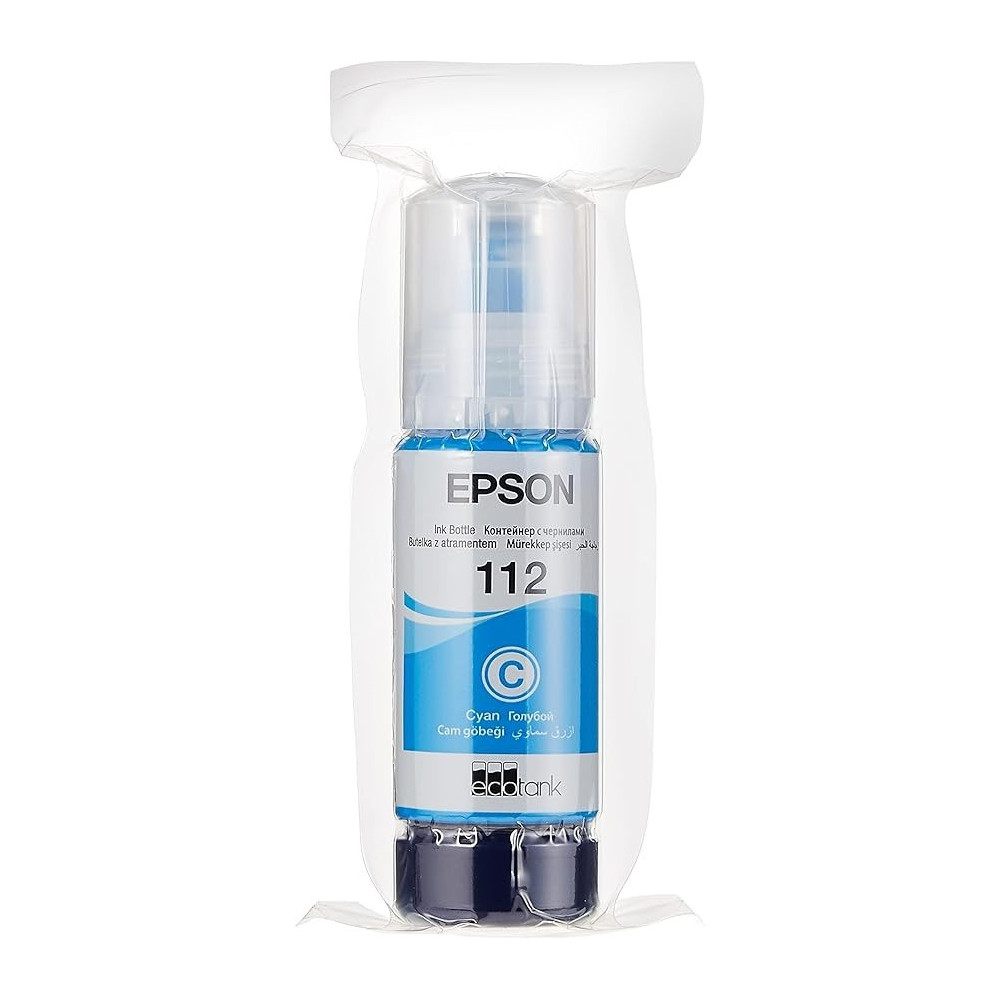 Epson 112 Ecotank Pigment Cyan Ink Bottle