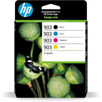 Hp 6ZC73AE 903 ,4 Pack,Original Ink Cartridges, Black/Cyan/Magenta/Yellow