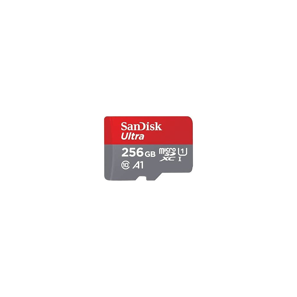 Sandisk 256Gb Ultra Microsdxc U1, C10, A1, Uhs-1, 100Mb/S R, 4X6, 10Y, Sdsquar-256G-GN6MN